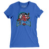Motor City Mustangs Roller Hockey Women's T-Shirt-True Royal-Allegiant Goods Co. Vintage Sports Apparel