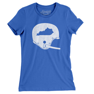 Kentucky Vintage Football Helmet Women's T-Shirt-Allegiant Goods Co. Vintage Sports Apparel