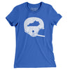 Kentucky Vintage Football Helmet Women's T-Shirt-True Royal-Allegiant Goods Co. Vintage Sports Apparel
