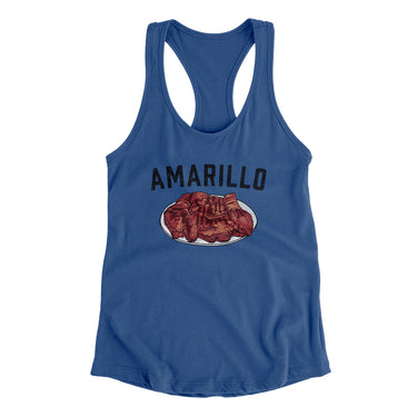 Amarillo Steak Women's Racerback Tank-Allegiant Goods Co. Vintage Sports Apparel