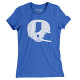 Indiana Vintage Football Helmet Women's T-Shirt-Allegiant Goods Co. Vintage Sports Apparel