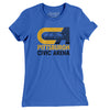 Pittsburgh Civic Arena Women's T-Shirt-True Royal-Allegiant Goods Co. Vintage Sports Apparel