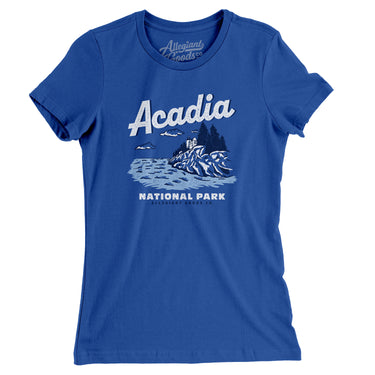 Acadia National Park Women's T-Shirt-Allegiant Goods Co. Vintage Sports Apparel