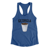 Georgia Boiled Peanuts Women's Racerback Tank-Royal-Allegiant Goods Co. Vintage Sports Apparel