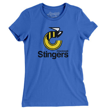Cincinnati Stingers Hockey Women's T-Shirt-Allegiant Goods Co. Vintage Sports Apparel