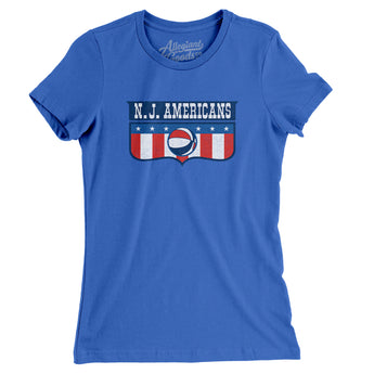 New Jersey Americans Basketball Women's T-Shirt-Allegiant Goods Co. Vintage Sports Apparel