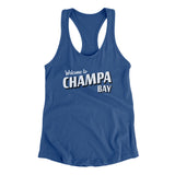 Champa Bay Women's Racerback Tank-Allegiant Goods Co. Vintage Sports Apparel