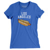 Los Angeles Hot Dog Women's T-Shirt-True Royal-Allegiant Goods Co. Vintage Sports Apparel