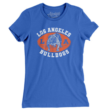 Los Angeles Bulldogs Football Women's T-Shirt-Allegiant Goods Co. Vintage Sports Apparel