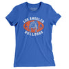 Los Angeles Bulldogs Football Women's T-Shirt-True Royal-Allegiant Goods Co. Vintage Sports Apparel