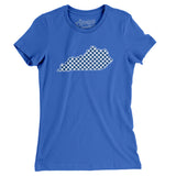 Kentucky Checkerboard Women's T-Shirt-Allegiant Goods Co. Vintage Sports Apparel