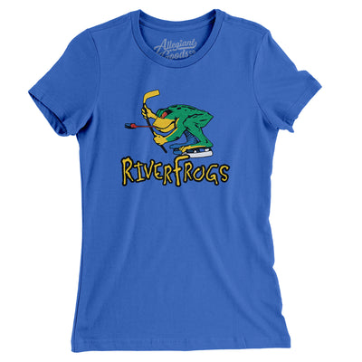 Louisville RiverFrogs Hockey Women's T-Shirt-True Royal-Allegiant Goods Co. Vintage Sports Apparel
