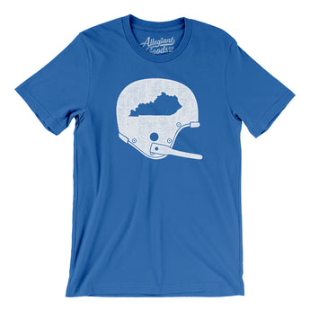Kentucky Vintage Football Helmet Men/Unisex T-Shirt-True Royal-Allegiant Goods Co. Vintage Sports Apparel