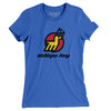 Michigan Stags Hockey Women's T-Shirt-True Royal-Allegiant Goods Co. Vintage Sports Apparel