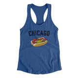 Chicago Style Hot Dog Women's Racerback Tank-Allegiant Goods Co. Vintage Sports Apparel