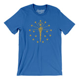 Indiana State Flag Men/Unisex T-Shirt-Allegiant Goods Co. Vintage Sports Apparel