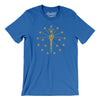 Indiana State Flag Men/Unisex T-Shirt-True Royal-Allegiant Goods Co. Vintage Sports Apparel