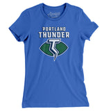 Portland Thunder Football Women's T-Shirt-Allegiant Goods Co. Vintage Sports Apparel