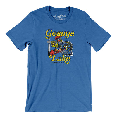 Geauga Lake Amusement Park Men/Unisex T-Shirt-Heather True Royal-Allegiant Goods Co. Vintage Sports Apparel