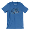 Albany Attack Lacrosse Men/Unisex T-Shirt-Heather True Royal-Allegiant Goods Co. Vintage Sports Apparel