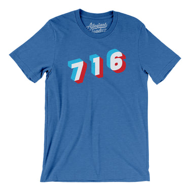 Buffalo 716 Area Code Men/Unisex T-Shirt-Allegiant Goods Co. Vintage Sports Apparel