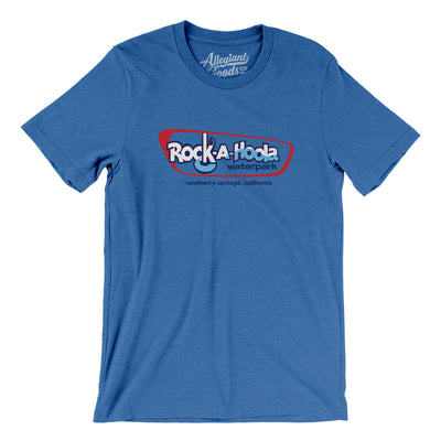 Rock-A-Hoola Water Park Men/Unisex T-Shirt-Heather True Royal-Allegiant Goods Co. Vintage Sports Apparel