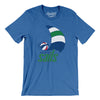 San Diego Sails Basketball Men/Unisex T-Shirt-Heather True Royal-Allegiant Goods Co. Vintage Sports Apparel