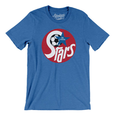 St. Louis Stars Soccer Men/Unisex T-Shirt-Heather True Royal-Allegiant Goods Co. Vintage Sports Apparel