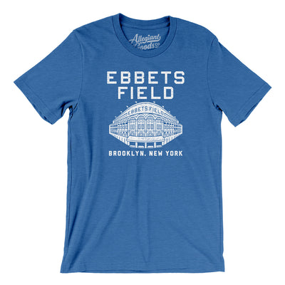 Ebbets Field Men/Unisex T-Shirt-Heather True Royal-Allegiant Goods Co. Vintage Sports Apparel