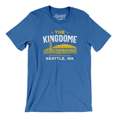 Seattle Kingdome Men/Unisex T-Shirt-Heather True Royal-Allegiant Goods Co. Vintage Sports Apparel