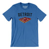 Detroit Style Pan Pizza Men/Unisex T-Shirt-Heather True Royal-Allegiant Goods Co. Vintage Sports Apparel