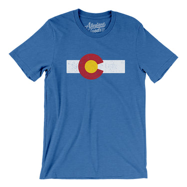 Colorado State Flag Men/Unisex T-Shirt-Allegiant Goods Co. Vintage Sports Apparel