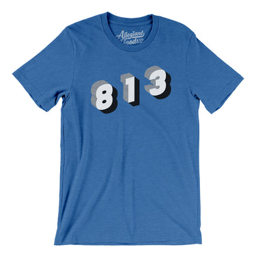 Tampa 813 Area Code Men/Unisex T-Shirt-Allegiant Goods Co. Vintage Sports Apparel
