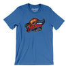 Albany Firebirds Arena Football Men/Unisex T-Shirt-Heather True Royal-Allegiant Goods Co. Vintage Sports Apparel