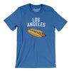 Los Angeles Hot Dog Men/Unisex T-Shirt-Heather True Royal-Allegiant Goods Co. Vintage Sports Apparel