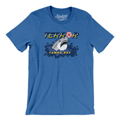 Tampa Terror Soccer Men/Unisex T-Shirt-Heather True Royal-Allegiant Goods Co. Vintage Sports Apparel