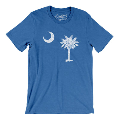 South Carolina State Flag Men/Unisex T-Shirt-Heather True Royal-Allegiant Goods Co. Vintage Sports Apparel