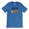 Philly Cheesesteak Men/Unisex T-Shirt-Heather True Royal-Allegiant Goods Co. Vintage Sports Apparel