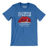 Detroit Olympia Stadium Men/Unisex T-Shirt-Heather True Royal-Allegiant Goods Co. Vintage Sports Apparel