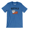 Buffalo Chicken Wings Men/Unisex T-Shirt-Heather True Royal-Allegiant Goods Co. Vintage Sports Apparel