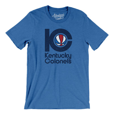 Kentucky Colonels Basketball Men/Unisex T-Shirt-Heather True Royal-Allegiant Goods Co. Vintage Sports Apparel