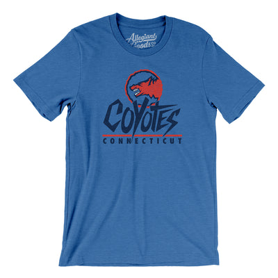 Connecticut Coyotes Arena Football Men/Unisex T-Shirt-Heather True Royal-Allegiant Goods Co. Vintage Sports Apparel