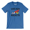 Chicago Rockets Football Men/Unisex T-Shirt-Heather True Royal-Allegiant Goods Co. Vintage Sports Apparel