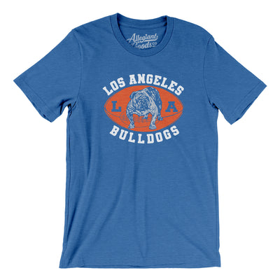 Los Angeles Bulldogs Football Men/Unisex T-Shirt-Heather True Royal-Allegiant Goods Co. Vintage Sports Apparel