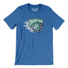 Des Moines Dragons Basketball Men/Unisex T-Shirt-Heather True Royal-Allegiant Goods Co. Vintage Sports Apparel