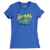Dinosaur Beach Pier Amusement Park Women's T-Shirt-True Royal-Allegiant Goods Co. Vintage Sports Apparel