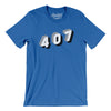 Orlando 407 Area Code Men/Unisex T-Shirt-True Royal-Allegiant Goods Co. Vintage Sports Apparel