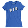 Durham 919 Area Code Women's T-Shirt-True Royal-Allegiant Goods Co. Vintage Sports Apparel