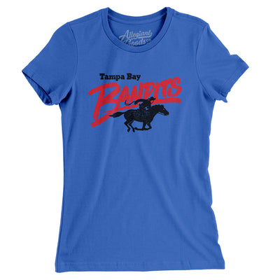 Tampa Bay Bandits Football Women's T-Shirt-True Royal-Allegiant Goods Co. Vintage Sports Apparel