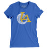 LA Ram Horn Women's T-Shirt-True Royal-Allegiant Goods Co. Vintage Sports Apparel